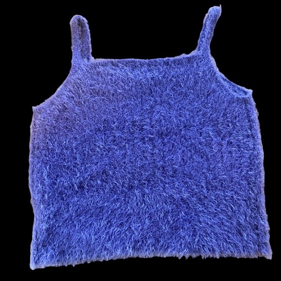 Design History Eyelash Y2K Purple Tank Top L - Picture 2 of 4